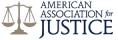 American Association for Justice logo.