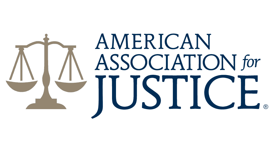 American Association for Justice logo.
