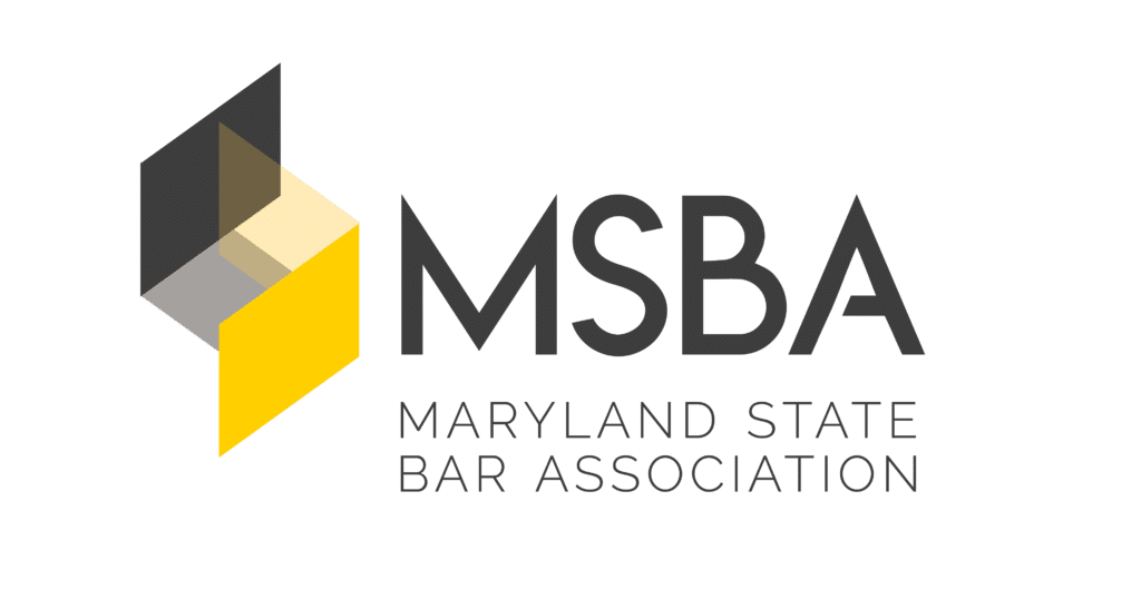MSBA logo, black text with yellow triangular icon.